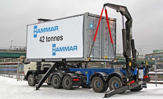 Hammar 157 Sideloader 42 tonnes.