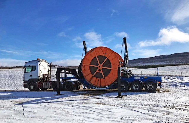Hammar Cable Drum Handling Snow