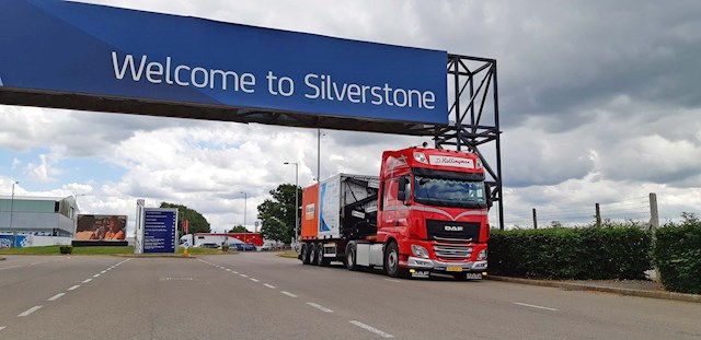 Event container lift trailer Silverstone (main)