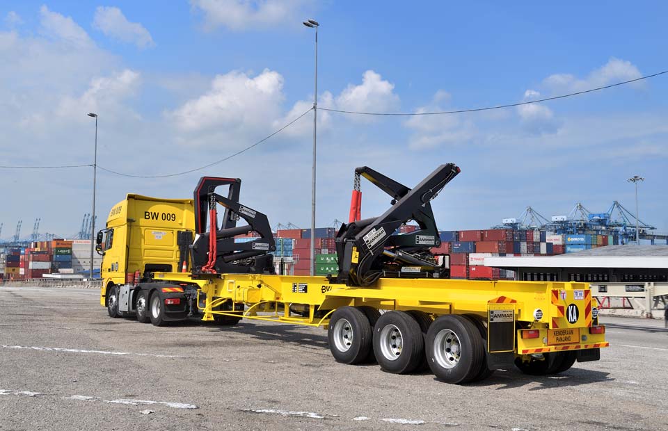 Hammar 153 Sideloader Trailer Unloaded