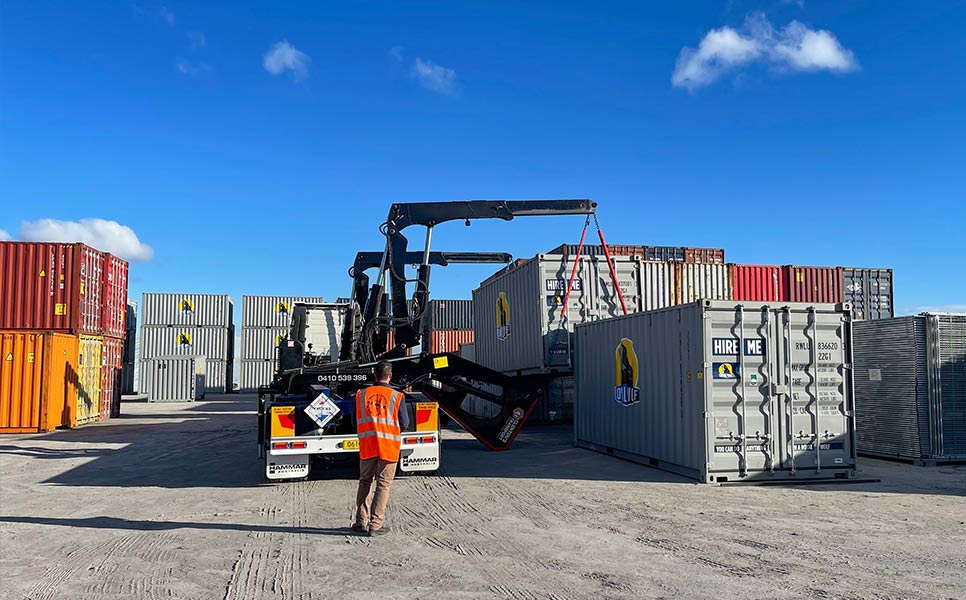 Sideloader 500 Lift Container Row